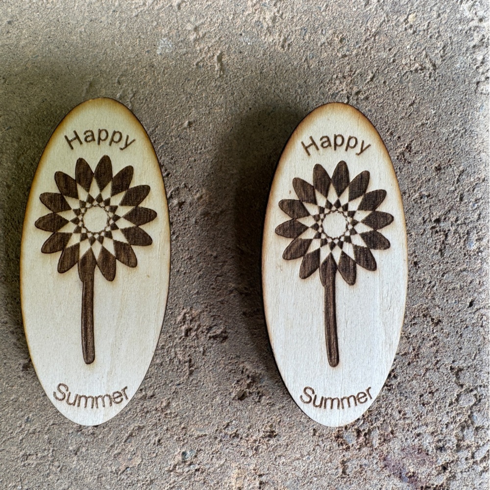 summertime fridge magnets 2 pack Handcrafted by me!